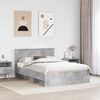 vidaXL Bed Frame Concrete Grey 150 x 200 cm Engineered Wood