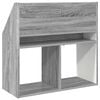vidaXL Kids Bookshelf Grey Sonoma 72.5 x 29.5 x 69 cm Engineered Wood