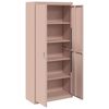 vidaXL Storage Cabinet 2 pcs Pink 90 x 40 x 200 cm Cold-Rolled Steel
