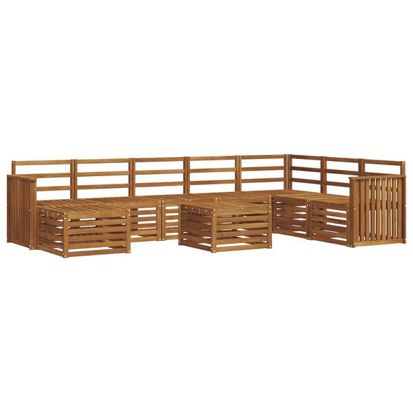 vidaXL Sofa Sets Natural Solid Acacia Wood