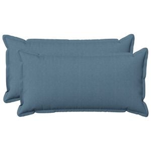 vidaXL Cushion Cover 2 pcs HOUTEN Jeans Blue 40 x 80 cm Faux Linen