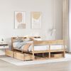 vidaXL Bed Frame without Mattress 150x200 cm King Size Solid Wood Pine