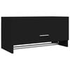 vidaXL Wardrobe | Black | Engineered wood | Compact | Wardrobe | Rectangular
