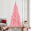vidaXL Christmas Tree with 300 LEDs with Stand Pink 240 cm PVC