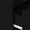 vidaXL Bedside Cabinets 2 pcs with Drawer Black 25x31x66 cm
