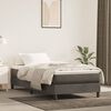 vidaXL Box Spring Bed Frame Dark Grey Single Velvet (UK/IE/FI/NO only)