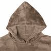 vidaXL Blanket Hoodie Camel L Flannel