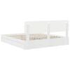 vidaXL Storage Bed with Headboard White 180 x 200 cm Engineered Wood