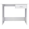 vidaXL Desk High Gloss White 100x50x76 cm Engineered Wood