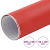 vidaXL Car Films 2 pcs Matt Red 100x150 cm+50x150 cm
