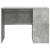 vidaXL Desk with Shelf Concrete grey 102 x 50 x 75 cm Engineered Wood
