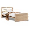 vidaXL Bed Frame with Headboard without Mattress 90x200 cm