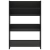 vidaXL Wall Shoe Cabinets 2 pcs High Gloss Black 60x18x90cm Engineered Wood