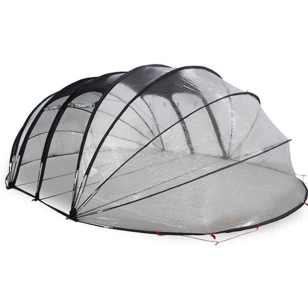 vidaXL Pool Tent Dome Transparent 640 x 432 x 205 cm PVC