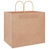 vidaXL Paper Bags 250 pcs with Handles Brown 32x22x28 cm