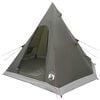 vidaXL Tipi Tent Water-Resistant 3-Person Army Green