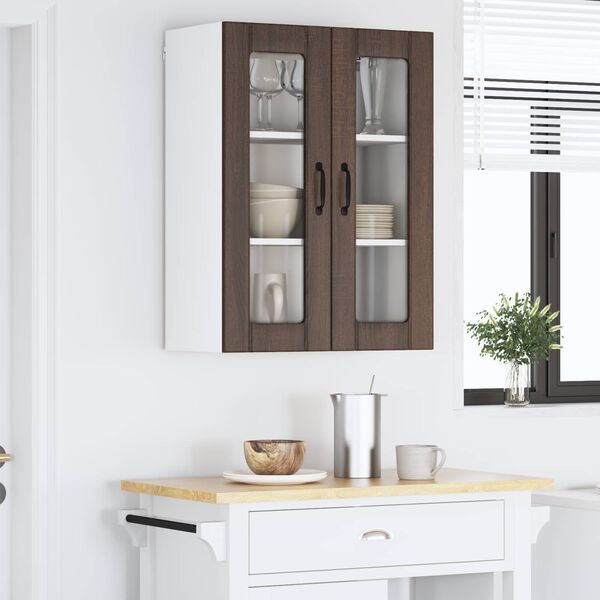vidaXL Kitchen Cabinet Brown Oak 60 x 31 x 80 cm Engineered Wood