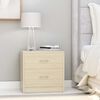 vidaXL Bedside Cabinet Sonoma Oak 40x30x40 cm Engineered Wood