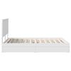 vidaXL Storage Bed with Headboard White 140 x 190 cm Engineered Wood