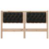 vidaXL Headboard Other Brown and black 150 cm Solid pine wood
