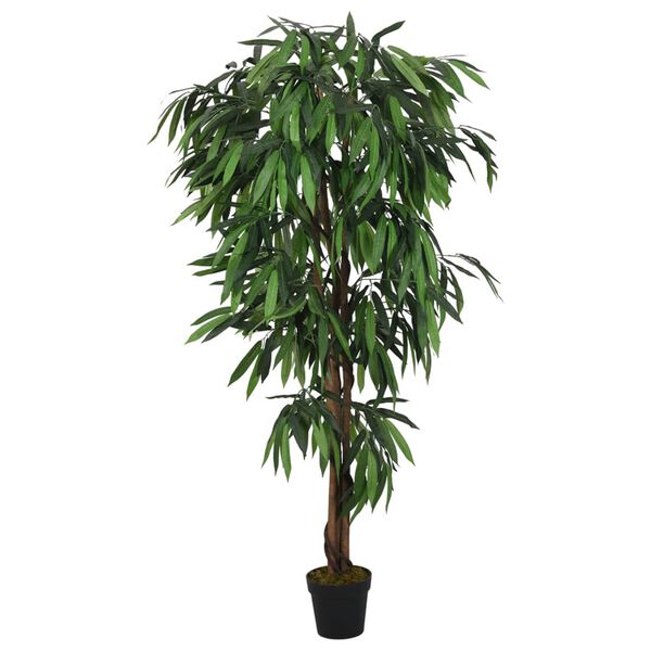 vidaXL Artificial Mango Tree 1050 Leaves 200 cm Green