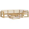 vidaXL Outdoor Sofa Set 5 pcs White 79 x 79 x 37 cm Solid Acacia Wood