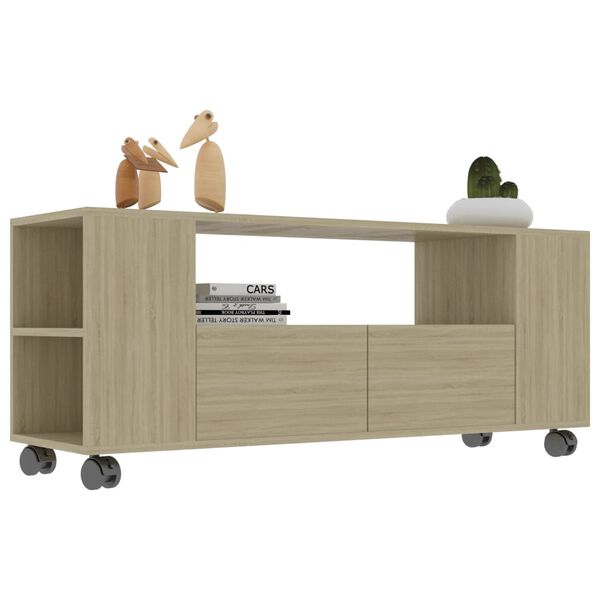 vidaXL TV Cabinet Sonoma Oak 120x35x48 cm Engineered Wood
