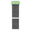 vidaXL Garden Tool Shed Grey 120x53.5x170 cm Solid Wood Pine