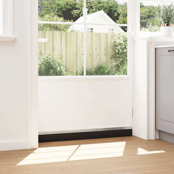 vidaXL Screw-on Door Brush Seals 6 pcs Silver 100 cm Aluminium Alloy