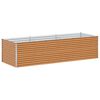 vidaXL Garden Raised Bed 290 x 100 x 68 cm Galvanised Steel