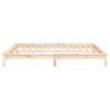 vidaXL LED Bed Frame without Mattress 160x200 cm Solid Wood