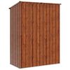 vidaXL Garden Sheds Brown 153.5 x 86 x 200 cm Metal