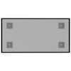 vidaXL Wall-mounted Magnetic Board Black 40x20 cm Tempered Glass