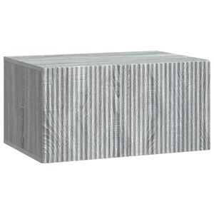 vidaXL Wall-Mounted TV Cabinet Grey Sonoma 59.5 x 41 x 30 cm