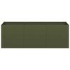 vidaXL Planter Olive Green 120x40x40 cm Cold-rolled Steel