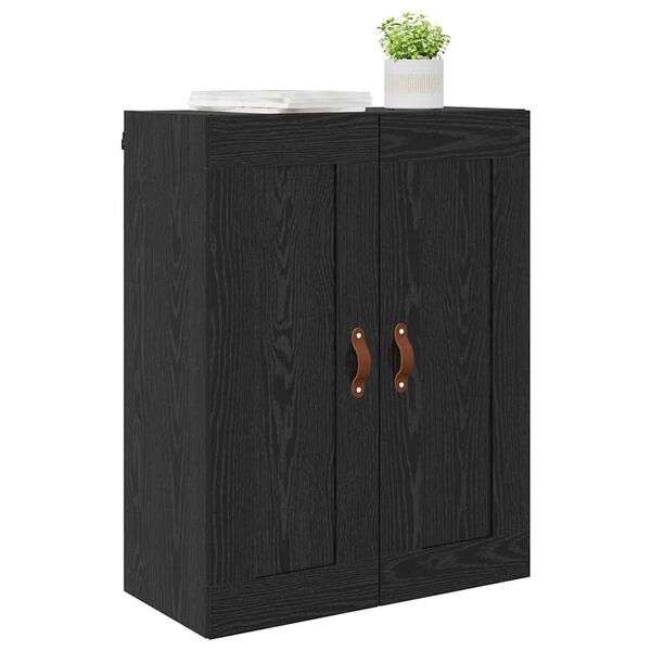 vidaXL Wall Mounted Cabinet Black Oak 69.5 x 34 x 90 cm