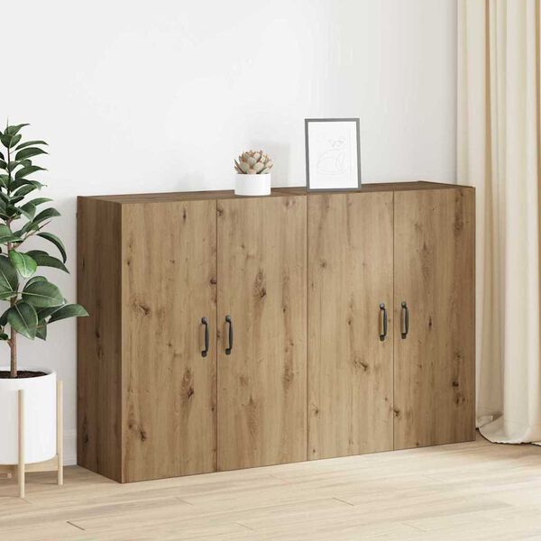 vidaXL Wall-Mounted Cabinet 2 pcs Artisan Oak 69.5 x 34 x 90 cm