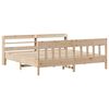 vidaXL Bed Frame without Mattress 180x200 cm Super King Solid Wood Pine