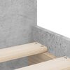 vidaXL Bed Frame with Drawers without Mattress Concrete Grey 90x190 cm Single