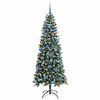 vidaXL Artificial Christmas Tree with 300 LEDs with Stand Green 180 cm