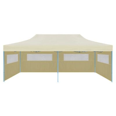 vidaXL Cream Foldable Pop-up Party Tent 3 x 6 m