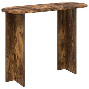 vidaXL Console Table Smoked Oak 100 x 39.5 x 75 cm Engineered Wood