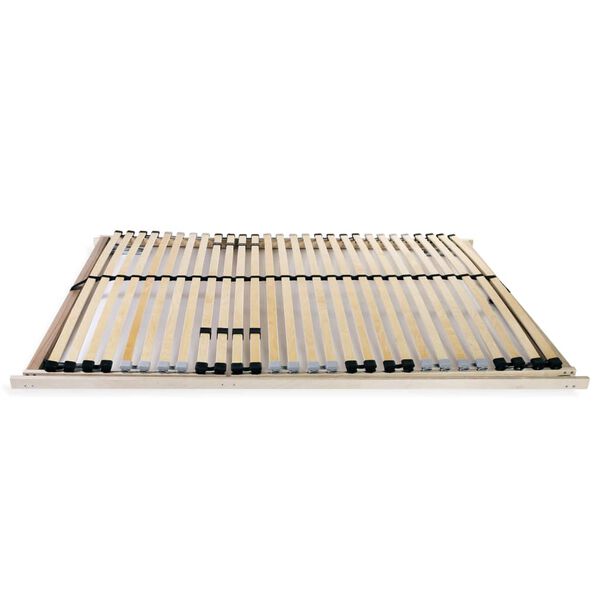 vidaXL Slatted Bed Base without Mattress with 28 Slats 7 Zones 120x200 cm