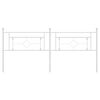 vidaXL Metal Replace Headboard White 193 cm