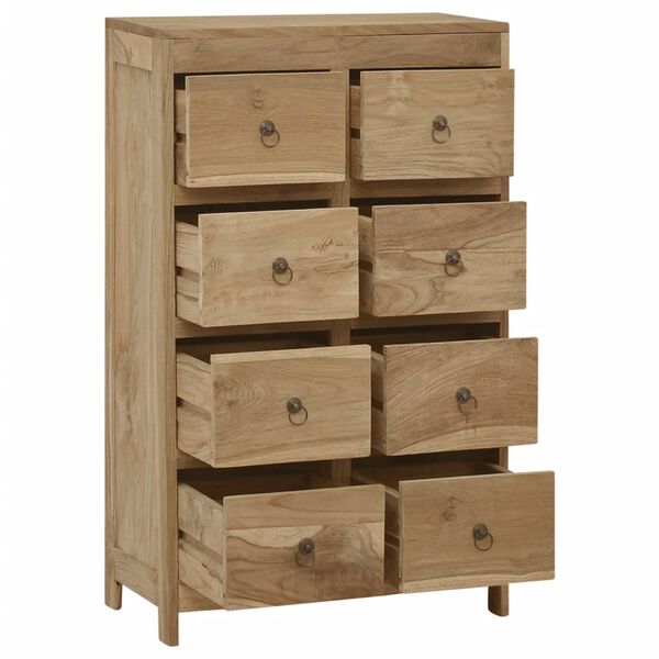 vidaXL Chest of Drawers 55x30x90 cm Solid Wood Teak