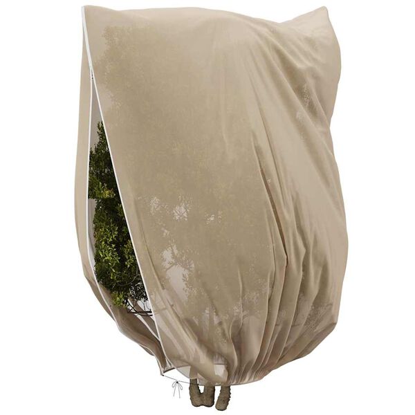 vidaXL Frost Protection Plant Fleece Covers Beige 3.5 x 2.5 m