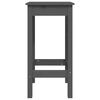 vidaXL 3 Piece Bar Set Grey Solid Wood Pine