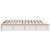 vidaXL Bed Frame White 160 x 200 cm Solid Pine Wood