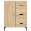 vidaXL Highboard Sonoma Oak 69.5x34x180 cm Engineered Wood