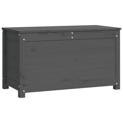 vidaXL Storage Box Grey 80x40x45.5 cm Solid Wood Pine